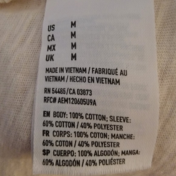 Vintage American Eagle Outfitters Classic Fit, Cotton Blend, Blue & White, Sz M - Picture 5 of 5